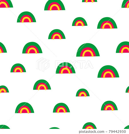 rainbow seamless pattern. Vector illustration - Stock Illustration ...