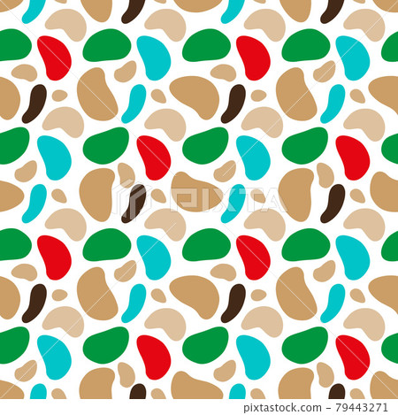 seamless pattern of minimalist camouflage ornament 79443271
