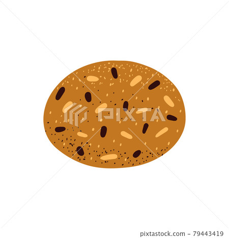Oatmeal cookies. Vector illustration 79443419