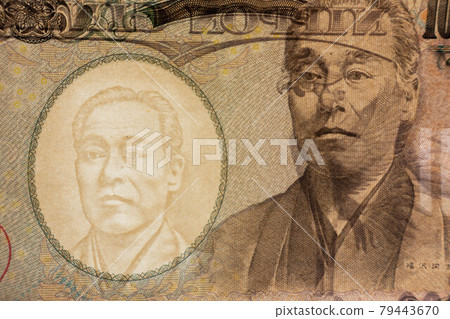 日本貨幣,10,000日元紙幣(水印) 日本貨幣,10,000日元紙幣(水印) 79443670