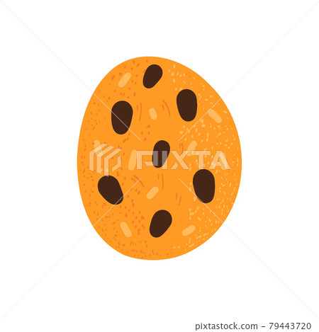 Cookies with chocolate and raisins.Vector  79443720