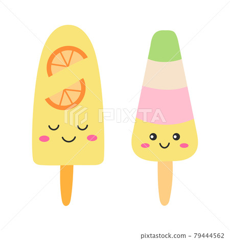 Ice cream popsicles Ice cream popsicles 79444562