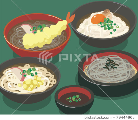 Soba and udon vector illustration material 79444903