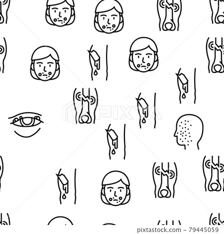 Disease Health Problem Vector Seamless Pattern Disease Health Problem Vector Seamless Pattern 79445059