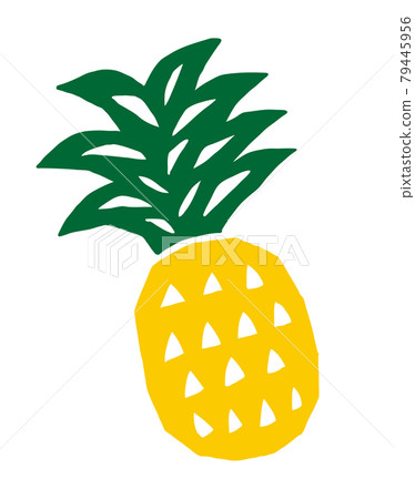 菠蘿復古插畫 菠蘿復古插畫 79445956