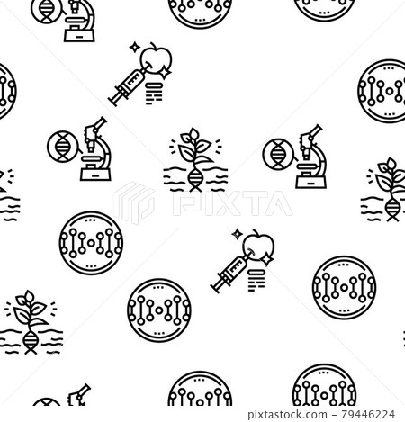 Genetic Engineering Vector Seamless Pattern Genetic Engineering Vector Seamless Pattern 79446224