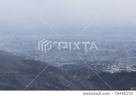 Kyoto city area from Tousendai parking lot 79446250
