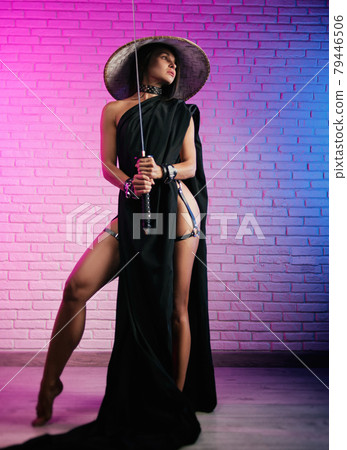 sexy girl in a BDSM police uniform with a teddy bear. English translation police, Russia sexy girl in a BDSM police uniform with a teddy bear. English translation police, Russia 79446506