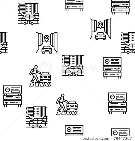 Traffic Jam Transport Vector Seamless Pattern Traffic Jam Transport Vector Seamless Pattern 79447367