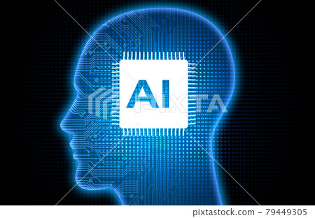 Artificial intelligence AI image material 79449305