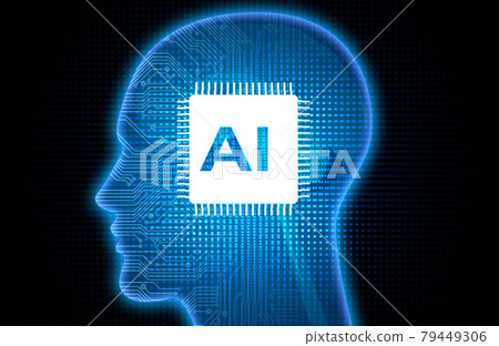 Artificial intelligence AI image material 79449306