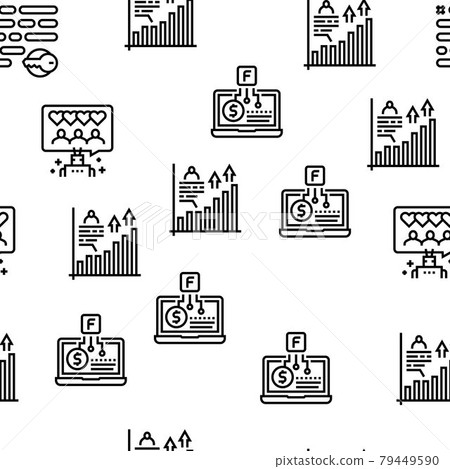 Smm Media Marketing Vector Seamless Pattern Smm Media Marketing Vector Seamless Pattern 79449590