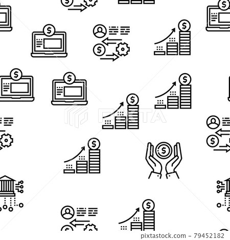 Financial Education Vector Seamless Pattern Financial Education Vector Seamless Pattern 79452182