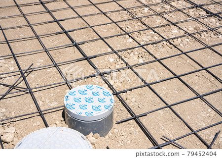 Soil concrete work in the parking lot 79452404