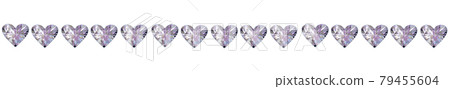 Purple heart line_material_horizontal 79455604