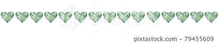Green heart line_material_horizontal 79455609