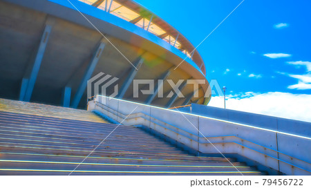 Baseball field entrance animation style processing Baseball field entrance animation style processing 79456722