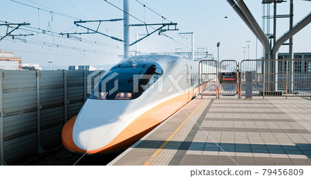 Taiwan high speed train station platform 79456809