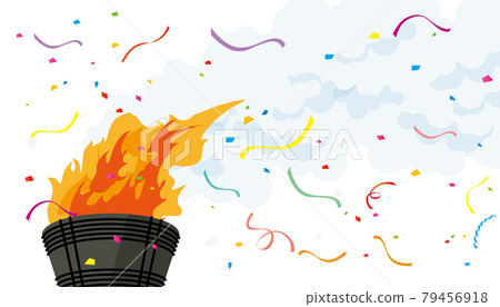 Torch stand illustration Torch stand illustration 79456918