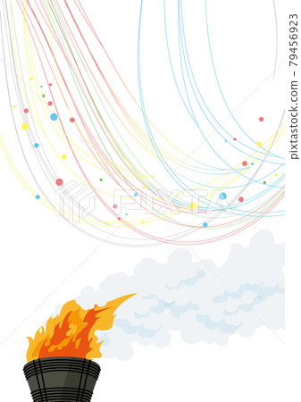 Torch stand illustration Torch stand illustration 79456923