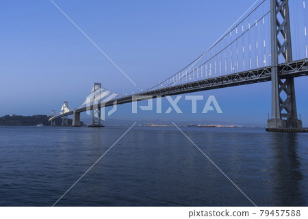 Oakland Bay Bridge at twilight in San Francisco,USA. Oakland Bay Bridge at twilight in San Francisco,USA. 79457588