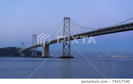 Oakland Bay Bridge at twilight in San Francisco,USA. Oakland Bay Bridge at twilight in San Francisco,USA. 79457590