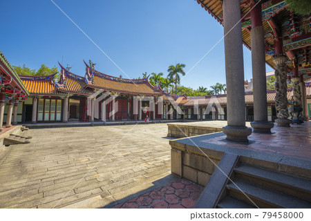 Beautiful Taipei Confucius Temple and blue sky in Taipei, Taiwan. Beautiful Taipei Confucius Temple and blue sky in Taipei, Taiwan. 79458000