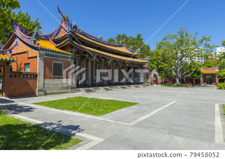 Beautiful Taipei Confucius Temple and blue sky in Taipei, Taiwan. 79458052