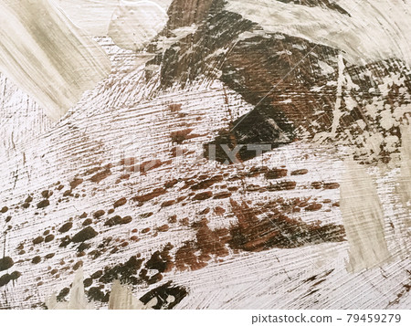 Abstract art background brown and white colors. Watercolor painting on canvas with beige gradient. 79459279