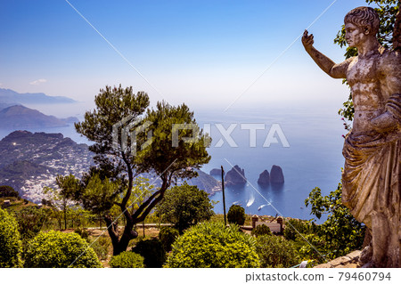 view of Capri island from Monte Solaro, in Anacapri view of Capri island from Monte Solaro, in Anacapri 79460794