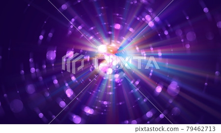 Colorful galaxy abstractipn with bright rays, 3d render background, computer generated backdrop 79462713