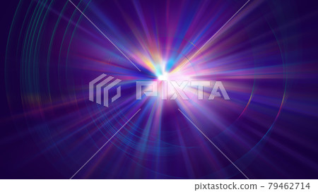 Colorful galaxy abstractipn with bright rays, 3d render background, computer generated backdrop 79462714