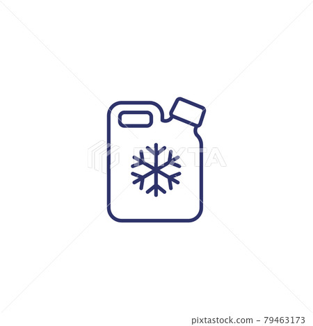 antifreeze line icon on white antifreeze line icon on white 79463173