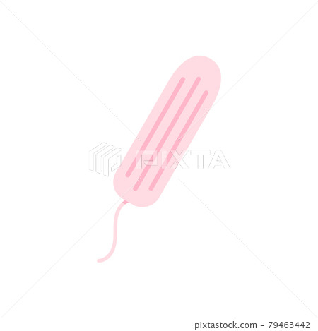 Hygienic tampon woman sanitary product isolated on white background. Hygienic tampon woman sanitary product isolated on white background. 79463442