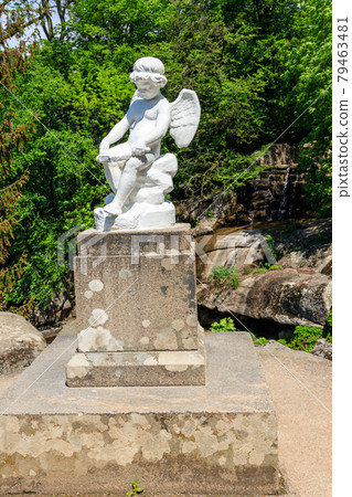Statue of Cupid in Sofiyivka park in Uman, Ukraine 79463481
