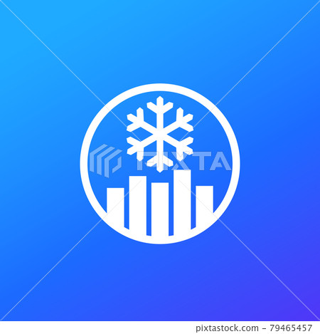 freeze level control icon with a graph 79465457