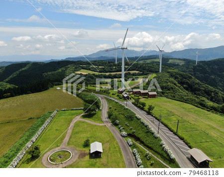 Kihoku上市公園風力發電的風景 Kihoku上市公園風力發電的風景 79468118