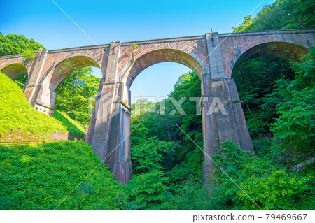 Megane Bridge Usui Third Bridge Early Summer Scenery 79469667