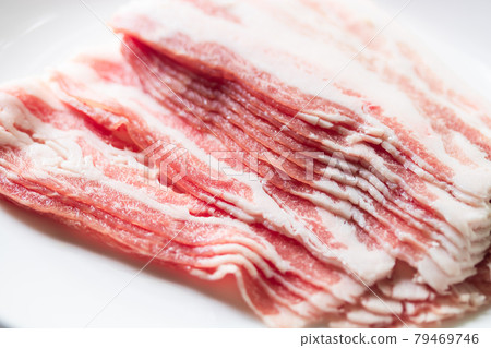 Jinhua pork shabu-shabu rib meat (during thawing) Jinhua pork shabu-shabu rib meat (during thawing) 79469746