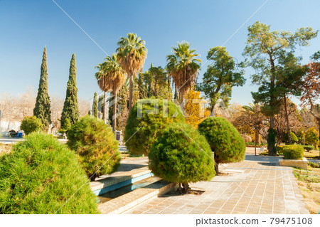 Eram garden, also Bagh-e Eram (Garden of Paradise) is a large botanical garden in Shiraz. Built in the Qajar era. The structure was modified, restored or changed for over 150 years. Eram garden, also Bagh-e Eram (Garden of Paradise) is a large botanical garden in Shiraz. Built in the Qajar era. The structure was modified, restored or changed for over 150 years. 79475108
