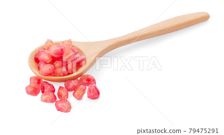 Pomegranate fruit an isolated on a white background 79475291