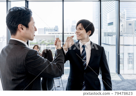 Business image Goo Touch greetings Business image Goo Touch greetings 79478623