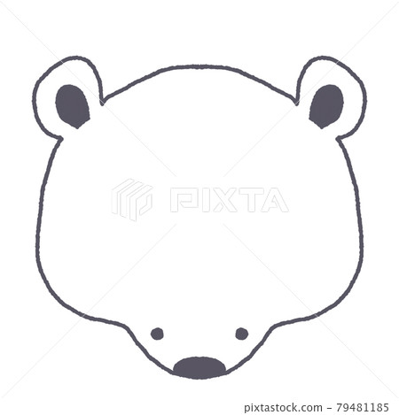 Polar bear frame illustration 79481185