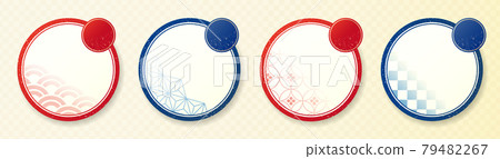 Japanese-style material, Japanese pattern template, background, heading, gorgeous, Japanese, season, Japanese sweets, Japanese food, menu, catalog, strips 79482267