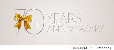 70 years anniversary vector icon, symbol, logo. Graphic background or card 70 years anniversary vector icon, symbol, logo. Graphic background or card 79483565