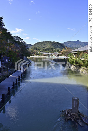 Sagano Arashiyama Ogurayama and Katsura River (Oigawa River) 79484490