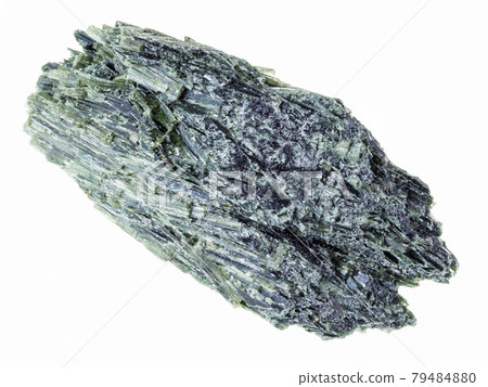 rough actinolite stone on white rough actinolite stone on white 79484880