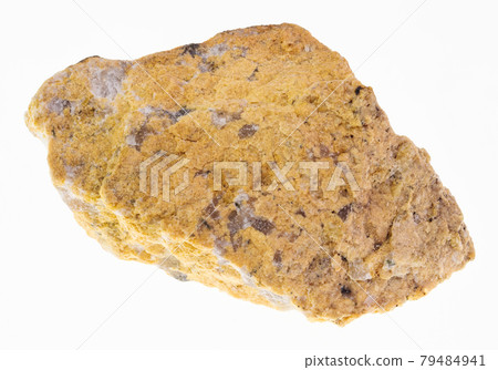 raw Narsarsukite stone on white 79484941