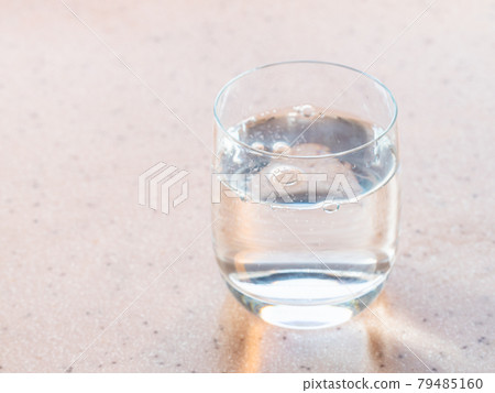 glass with sparkling mineral water glass with sparkling mineral water 79485160