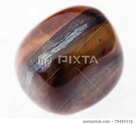 polished jaspilite stone on white 79485538